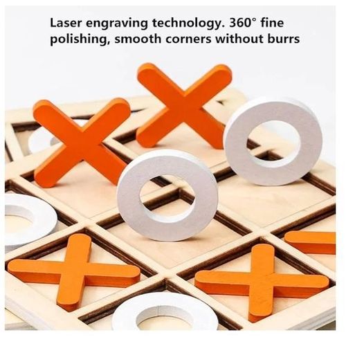 Tik Tak Toe Wooden Puzzle Game - 20x20 cm - Kinder Kreato