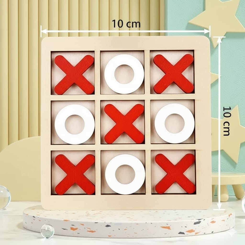 Tic TAC Toe Board Game - 10x10 cm - Kinder Kreato