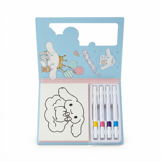 Coloring Cards Activity Set – 24 Cards with Acrylic Markers | Cinnamoroli - Kinder Kreato
