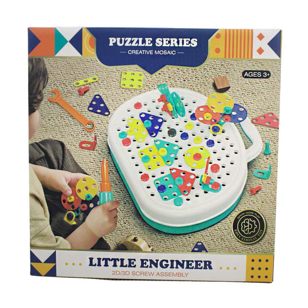 DIY Tool Set β 217 Pieces Kids Construction & Engineering Kit - Kinder Kreato