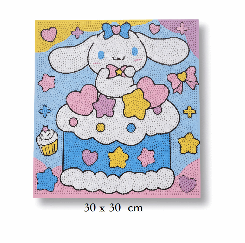 Diamond Painting Canvas Kit – 30×30 cm | Cake - Kinder Kreato