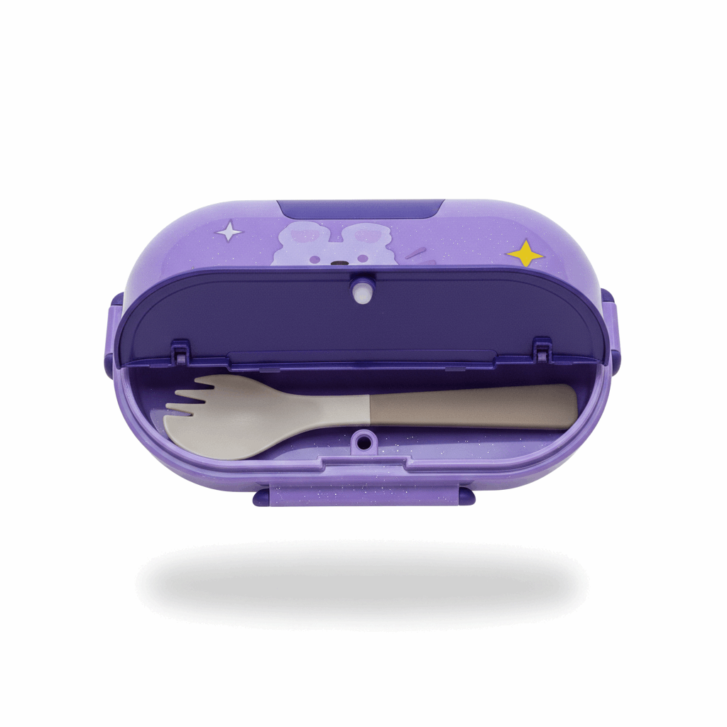 Stainless Steel Interior Plastic Lunch Box - Kinder Kreato