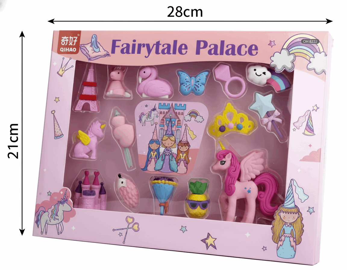Unicorn Fairytale – Eraser Set - Kinder Kreato