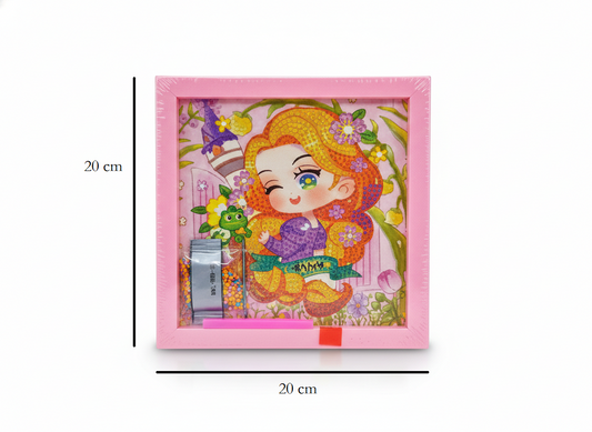 Diamond Paintings Princess Set β 4 Designs (20x20 cm Each) - Kinder Kreato