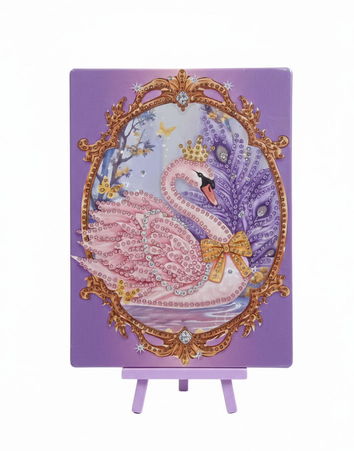 5D Crystal Diamond Painting Kit | Swan - Kinder Kreato