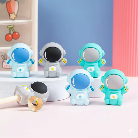 Pair of Astronaut Fancy Pencil Sharpeners