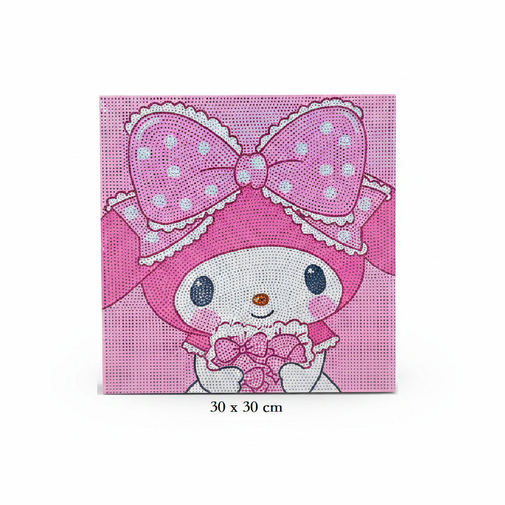 Diamond Painting Canvas Kit β 30Γ30 cm |Cute Bow - Kinder Kreato