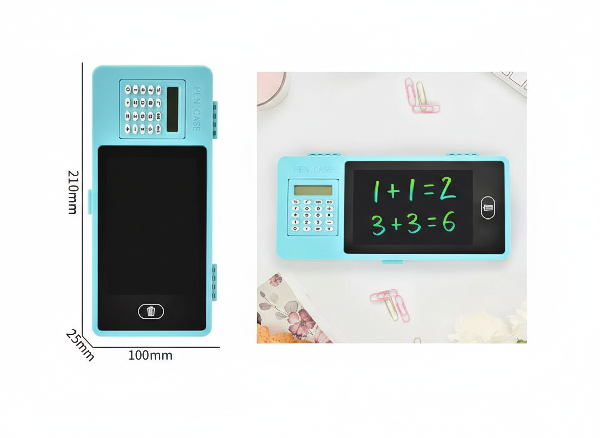 LCD Pencil Box with Calculator