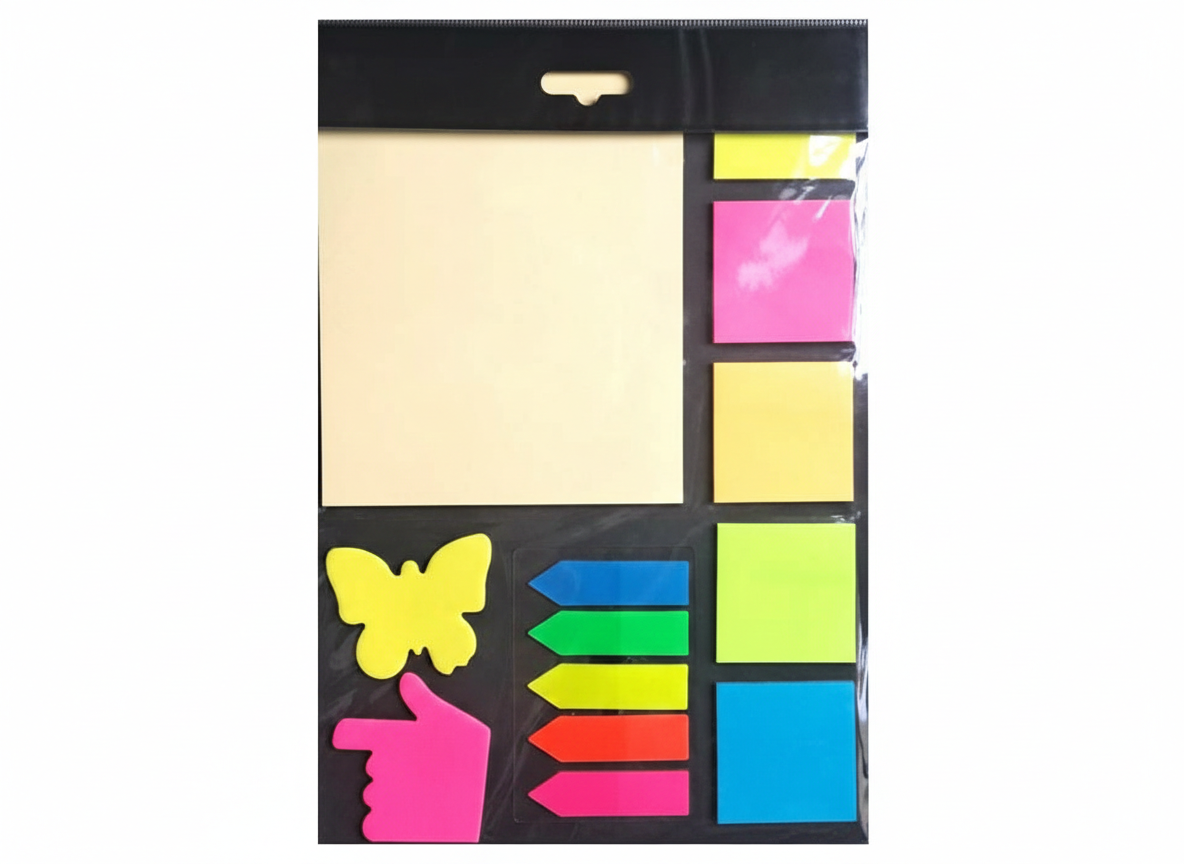 Multicolor Sticky Notes Set – Multiple Designs