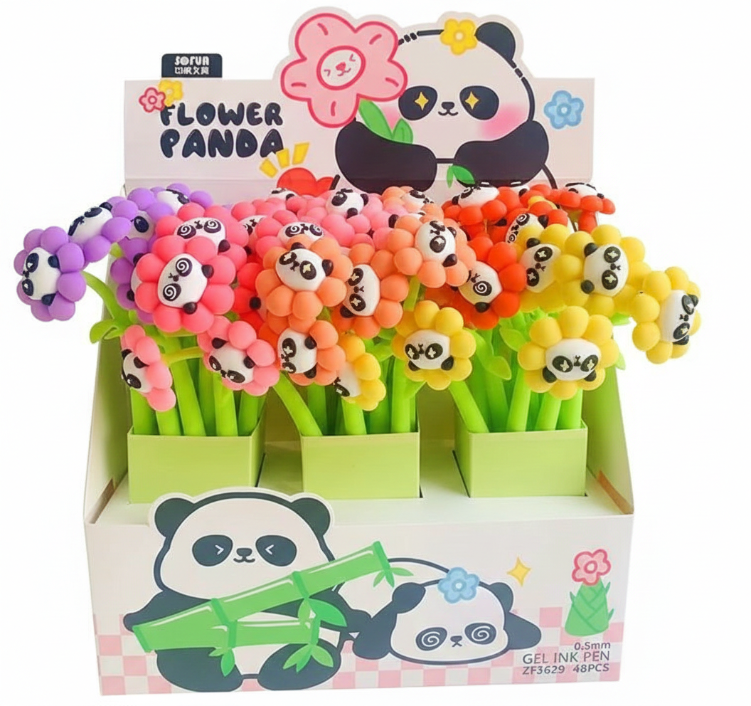Cute Panda Gel Pens for Kids – Set of 2 - Kinder Kreato