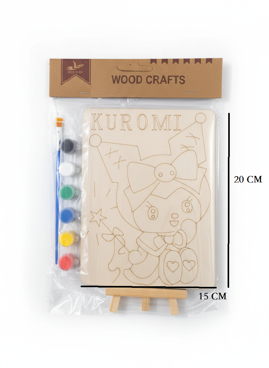 DIY Painting Art Kit | Wooden Canvas With Stand - Kinder Kreato