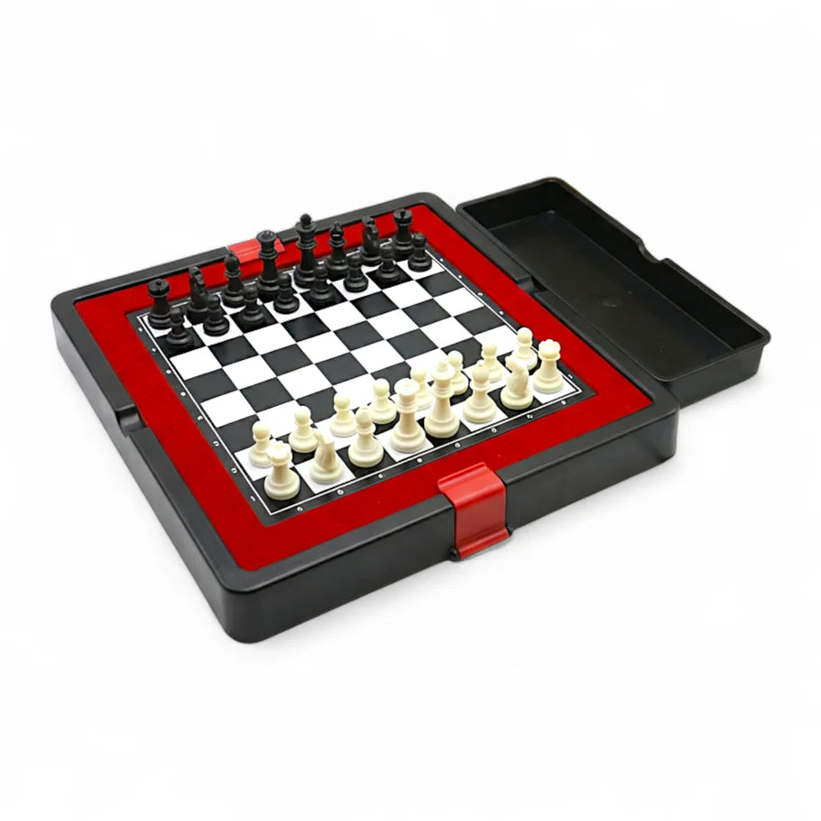 Magnetic Chess Game with Storage Compartment - Kinder Kreato