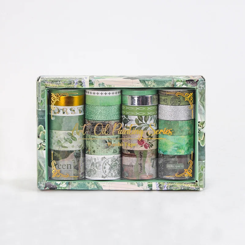 Washi Tape Set – 24 Rolls Decorative Masking Tapes - Kinder Kreato