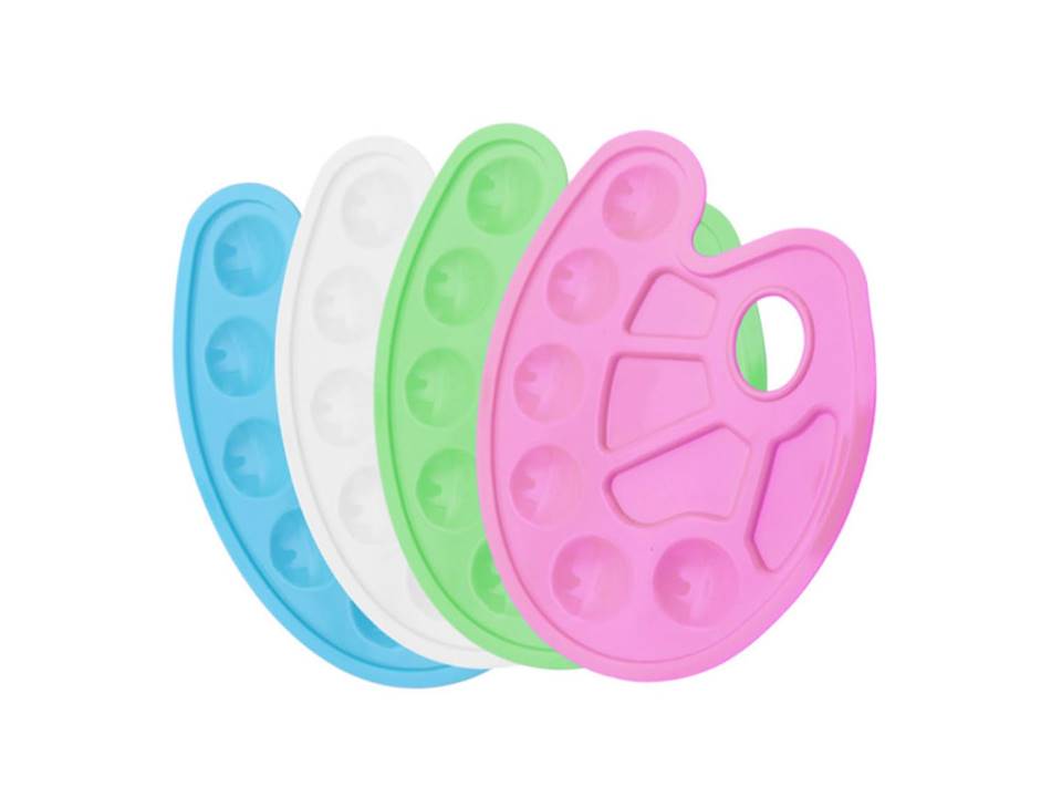 Plastic Color Mixing Tray – Medium Size Deluxe White Palette