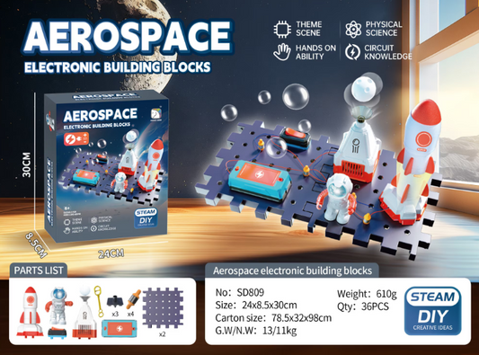 Aero Space Explorer – Electronic Building Block Set for Future Innovators - Kinder Kreato