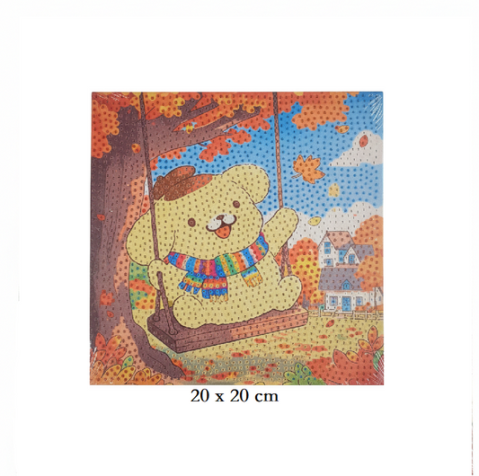 Diamond Painting Kit – 20x20 cm | Bear - Kinder Kreato