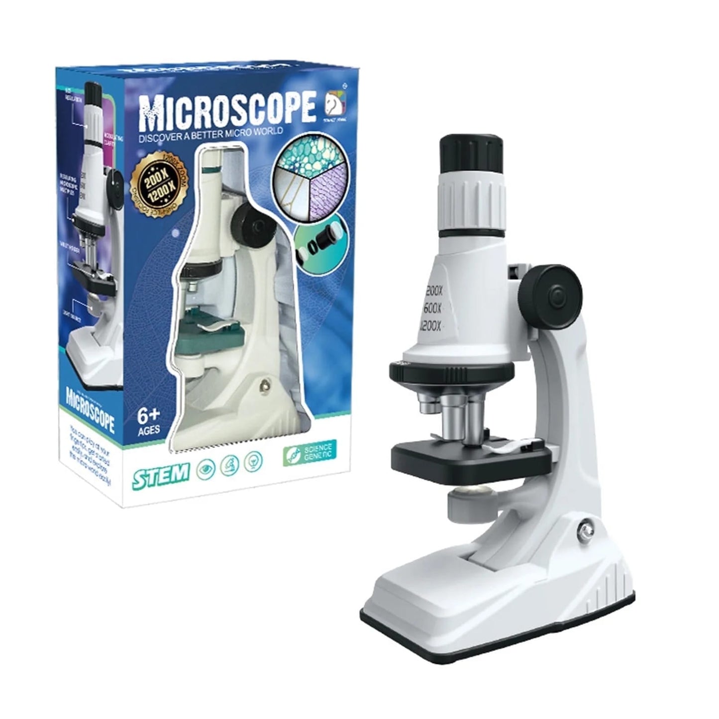 Microscope for Kids 200X-1200X