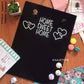 Wooden Chalkboard Sign “Home Sweet Home“, Black - Kinder Kreato
