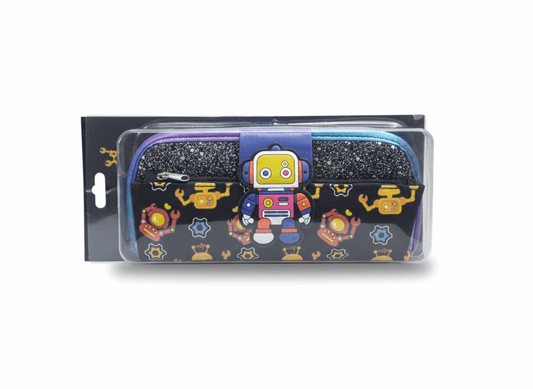 fancy robot stationery Pouch - Kinder Kreato