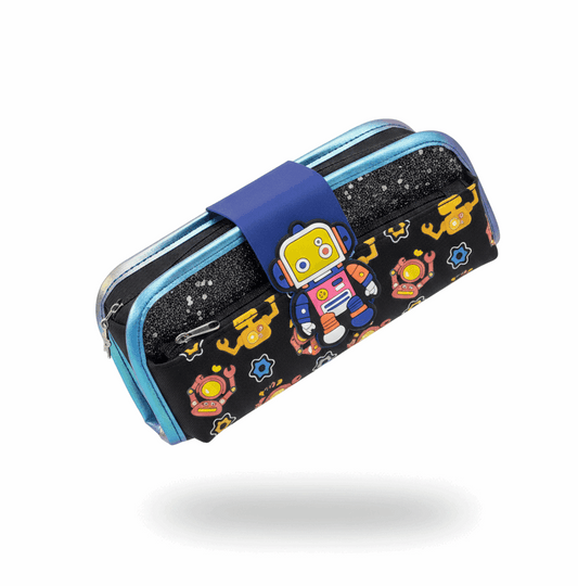 fancy robot stationery Pouch - Kinder Kreato