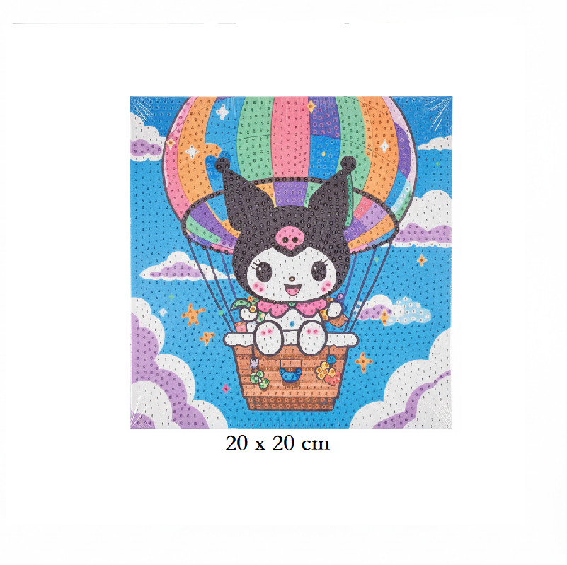 Diamond Painting Kit – 20x20 cm | kuromi - Kinder Kreato