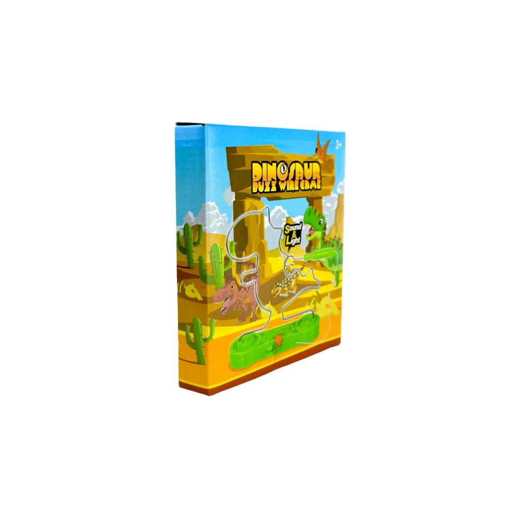 Electric Dinosaur Buz Wire Game with Light & Sound - Kinder Kreato