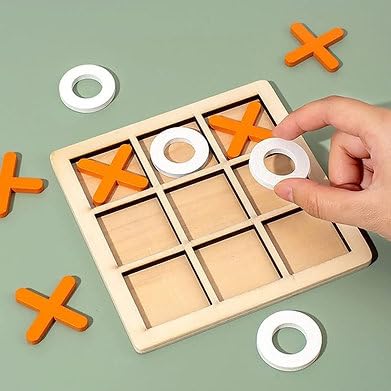 Tik Tak Toe Wooden Puzzle Game - 20x20 cm - Kinder Kreato