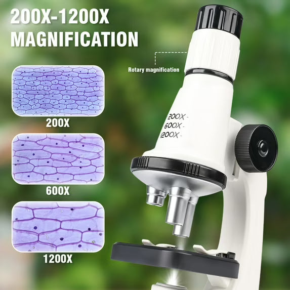 Microscope for Kids 200X-1200X
