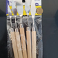 5 PCS DIY Wooden Handle Stainless Steel Palette Knives Knife Set - Kinder Kreato