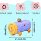 500ml Kids Water Bottle – Train Design, Leak-Proof with Adjustable Shoulder Strap - Kinder Kreato