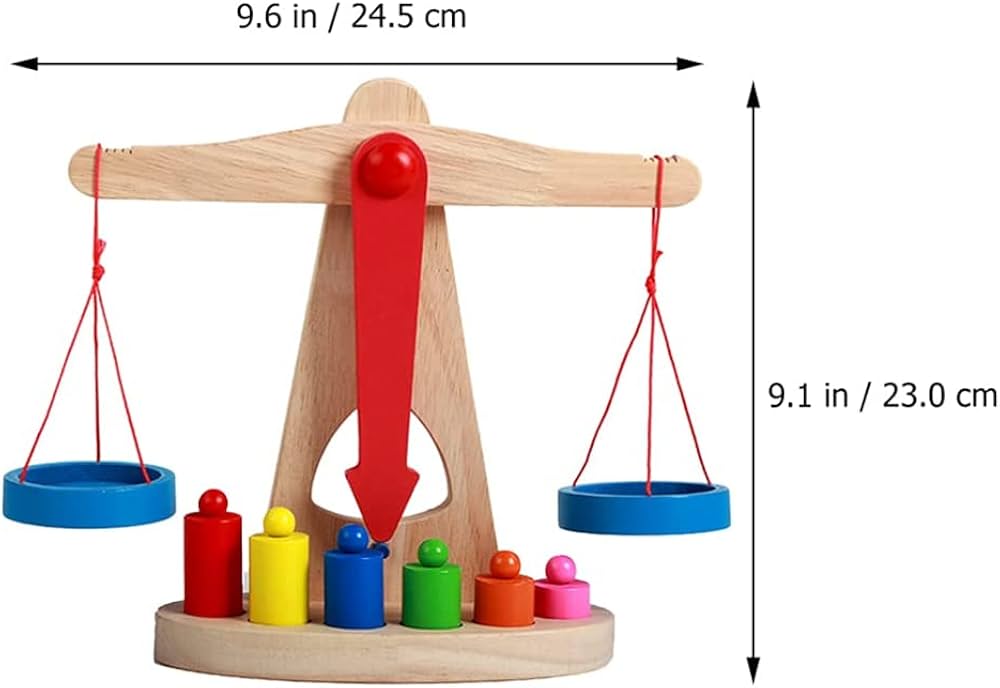 Balance Scale for Kids - Educational Weighing Toy With Weights and Measures - Kinder Kreato
