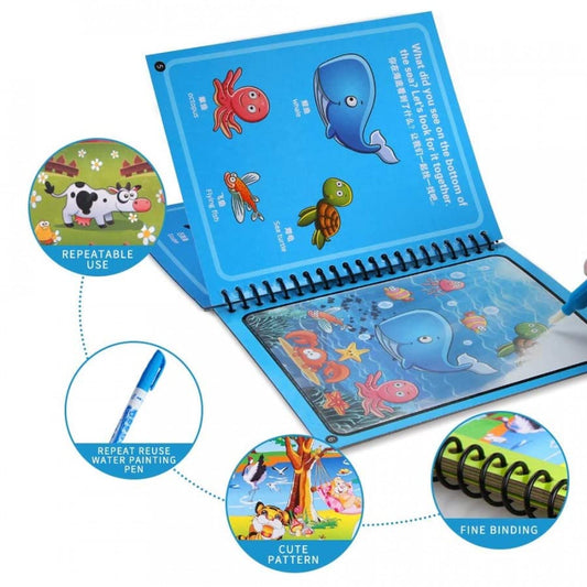 Magical Water Painting Book – Reusable Drawing Set - Kinder Kreato