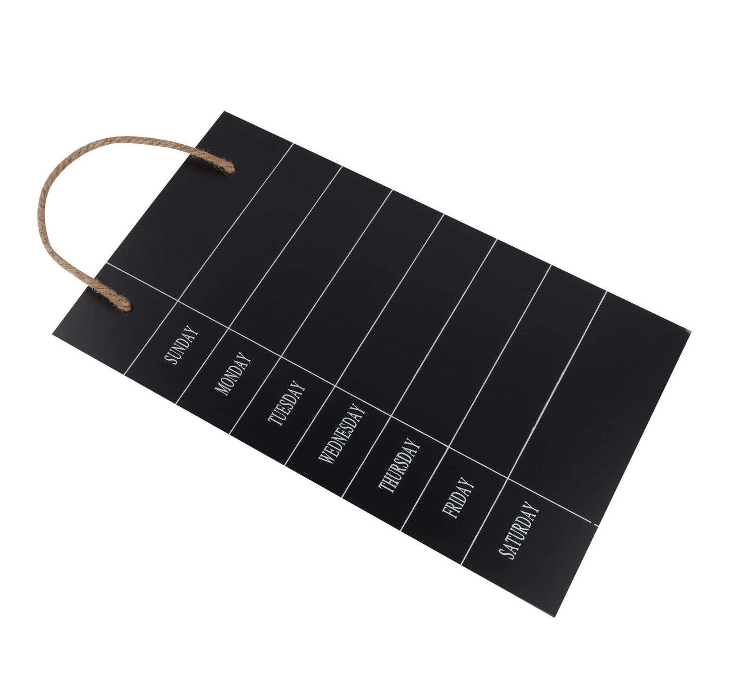 Hanging Wooden Weekly Planner Calendar Chalkboard Blackboard - Kinder Kreato