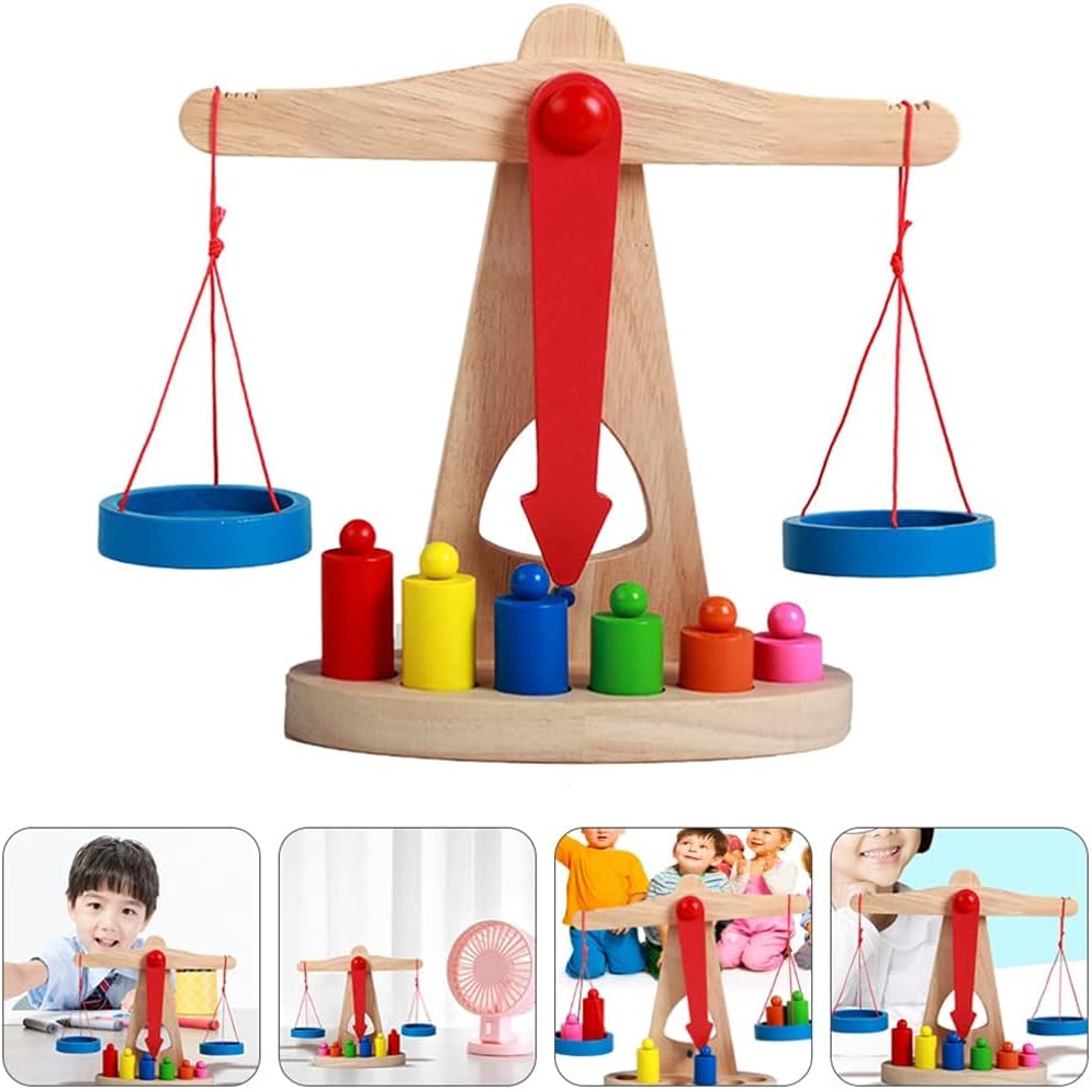 Balance Scale for Kids - Educational Weighing Toy With Weights and Measures - Kinder Kreato