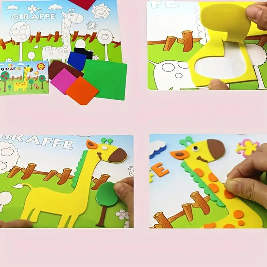 3D Foaming Sticking Activity for Kids - Kinder Kreato