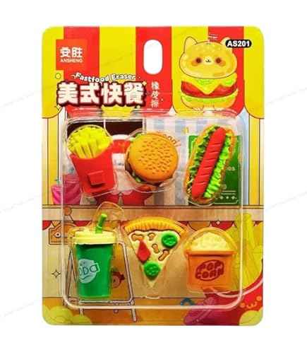 Fast Food Erasers for Kids