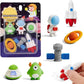 Outer Space Astronaut 3D Eraser - 6 Pieces Set