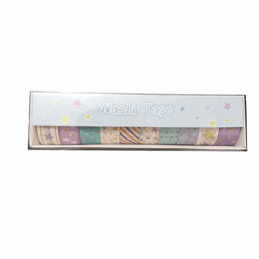 Star Washi Tape - 10 Rolls - Kinder Kreato