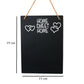 Wooden Chalkboard Sign “Home Sweet Home“, Black - Kinder Kreato