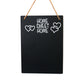 Wooden Chalkboard Sign “Home Sweet Home“, Black - Kinder Kreato