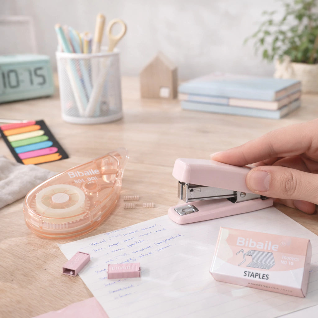 Cutie Stapler and Correction Tape Set - Kinder Kreato