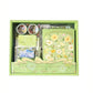Vintage Vibrant Floral Diary Gift Box – 124 Items (Green) - Kinder Kreato