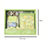 Vintage Vibrant Floral Diary Gift Box – 124 Items (Green) - Kinder Kreato