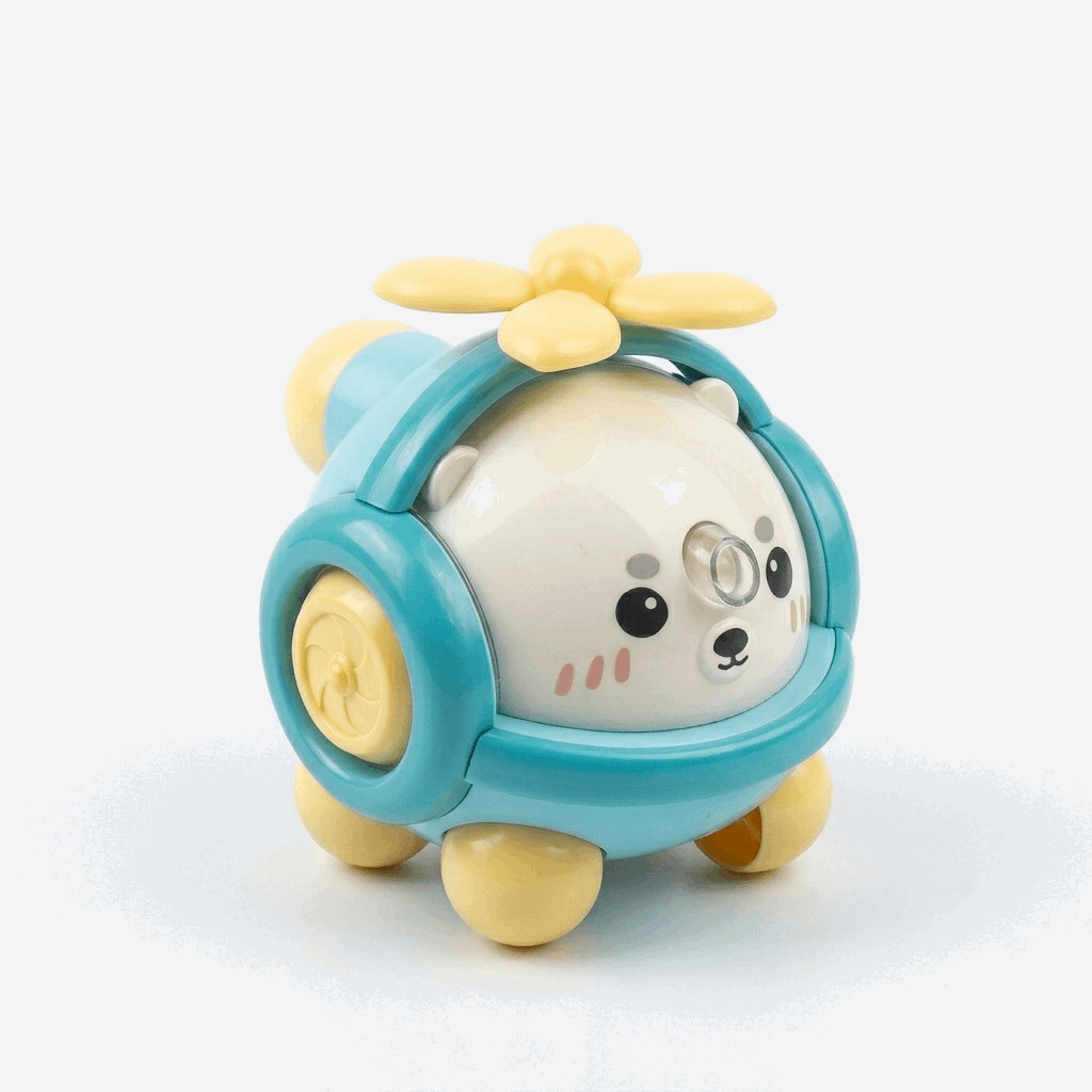 Bear Helicopter Pencil Sharpener – Cute Cartoon Desk Accessory - Kinder Kreato