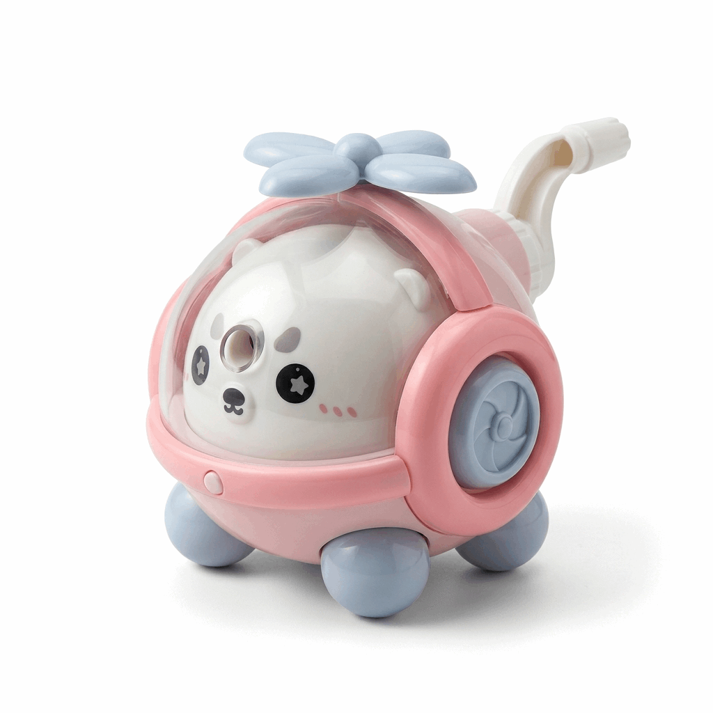 Bear Helicopter Pencil Sharpener – Cute Cartoon Desk Accessory - Kinder Kreato