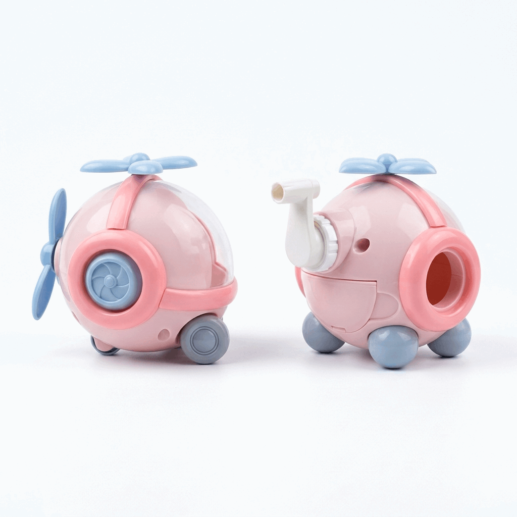 Bear Helicopter Pencil Sharpener – Cute Cartoon Desk Accessory - Kinder Kreato