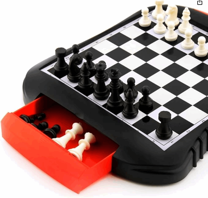 Chess Set Chess Board Plastic Chess Set with Storage Drawer - Kinder Kreato