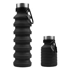 Collapsible Silicone Water Bottle – 500ml Foldable & BPA-Free Sports Bottle - Kinder Kreato