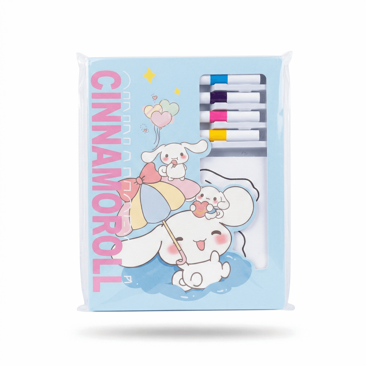 Coloring Cards Activity Set – 24 Cards with Acrylic Markers | Cinnamoroli - Kinder Kreato
