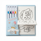 Coloring Cards Activity Set – 24 Cards with Acrylic Markers | Cinnamoroli - Kinder Kreato